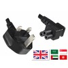 DINIC UK England to C5 Angled ASTA Power Cable Lead