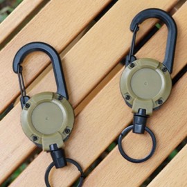 Carabiner, climbing tongs, reel holder, key ring, wire key ring 01Carabireel holder-black 3ea