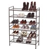 SIMPLE HOUSEWARE 3-Tier Stackable Mesh Shoe Rack, Bronze