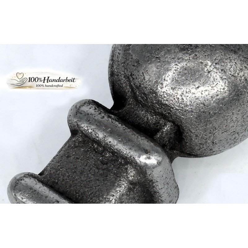 UHRIG Fence Spike with Iron Ball Forged Steel Rustic Wrought