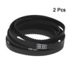 sourcing map 2pcs 2GT Timing Belt Closed Loop Rubber Belts