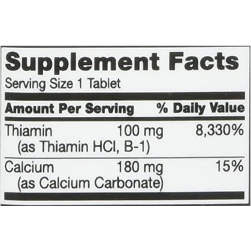 21ST Century VITAMIN B-1 100mg 110 TABS