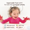 Honeysticks Non Toxic Finger Paint (6 Bright Colors), Washable from