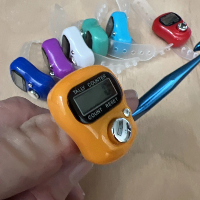 Digital Stitch Row Counter Ring Push For A Row/Stitch Has