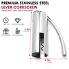 KAYCROWN Wine Opener, Stainless Steel Vertical Lever Corkscrew with Foil