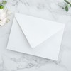 PONATIA 50PCS A7 Euro Flap White Envelope, 5.25 x 7.25''