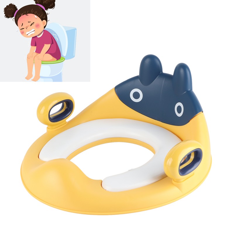 Toddlers Toilet Seat with Spatter Guard and Handles Baby Potty