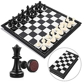 Ajedrez Magnético Profesional, Tablero Plegable de Madera con Piezas Imantadas, Juego de Ajedrez Clásico y Portátil para Niños, Adultos y Principiantes, Ideal para Viajes y Aprendizaje | Mastery Brand