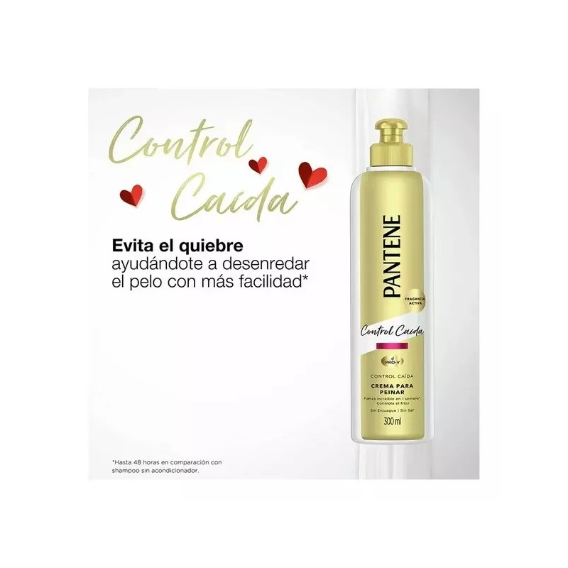PANTENE CONTROL CAIDA CREMA PARA PEINAR LEAVE-IN HAIR CREAM 300ml