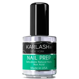 Karlash Professional Natural Nail Prep Deshidratar, Primer de unión de uñas superior para polvo acrílico y esmalte de uñas de gel, 14,2 g, 1 pieza para doble uso, secado rápido, barniz base deshidratador de manicura Bonder líquido.
