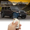 TOMALL for Jeep Key Fob Cover with Keychain, 4 Buttons