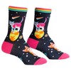 Sock It To Me Women's Glitter Space Cats Socks