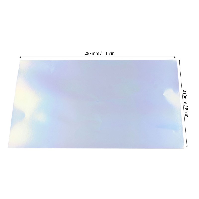 20 Sheets A4 Printable Holographic Sticker Paper Waterproof Fast Dry