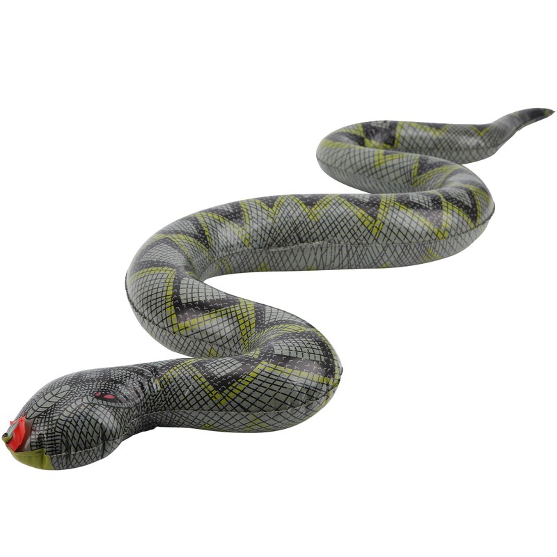 10pcs Inflatable Snakes Toy Scary Snake for Garden Farm Swimming