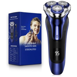 Electric Razor for Men, Electric Shaver for Men Face, Rechargeable Wet Dry Waterproof Cordless Shaver with Pop Up Trimmer