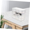 Gatuida Multi Grid Transparent Desk Organizer Storage Box with Removable