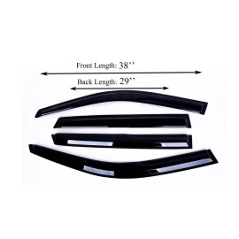 ZH Fits Hyundai Tucson 2005-2009 Thickened Window Visor Sun Rain Deflector Guard