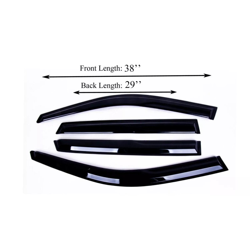 ZH Fits Hyundai Tucson 2005-2009 Thickened Window Visor Sun Rain
