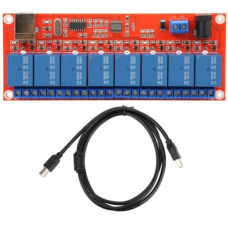 Relay Module Interface Board for LowLevel Trigger USB Serial Port