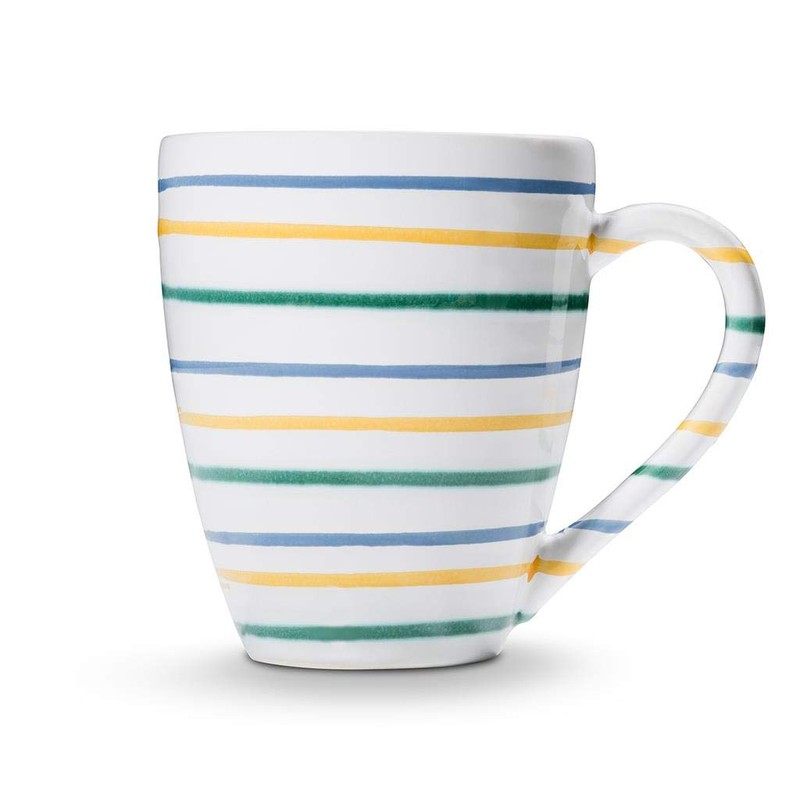 GMUNDNER KERAMIK Breakfast Cup Max Capacity: 0.3 Litres Colourful Flamed