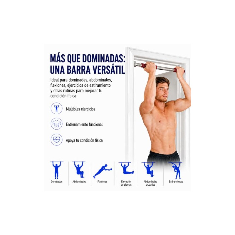 hanylish Barra de dominadas para Marco de Puerta, Facil Instalación