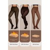 Vertvie 2 Pairs Fleece Lined Tights for Women Thermal Pantyhose