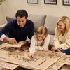 Rotating Wooden Puzzle Board for with 6 Storage Drawers &