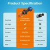 Waterproof 12V 20A Round Rocker Switch Aluminum Shell, DC 12V