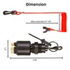 HeuroFosh 5005801 Boat Ignition Key Switch & Safety Lanyard Assembly