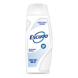 Jabón Líquido Corporal Escudo Antibacterial Protección Neutra 400ml