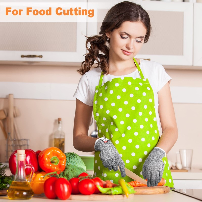 Chuarry 10 Pairs Cut Resistant Gloves Cutting Proof Gloves Level