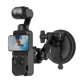 SUREWO Pocket 3 Suction Cup Mount, Car Mount Windgulzed Dash Holder Kit with Extension Adapter for DJI Osmo Pocket 3, Go Pro Hero 13/12/11/10/9/8/7/6, DJI Action 6/5 Pro/4/3 Accessories