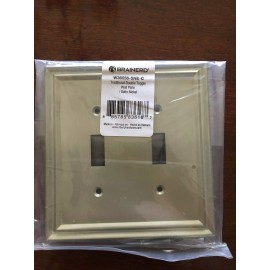 BRAINERD TRADITIONAL DOUBLE TOGGLE NICKEL WALL PLATE W36556-SNE-C FREE SHIP
