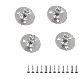 10mm Ball Studs and Screws Gas strut mounting Brackets for Lifting Brackets/Gas Struts/Gas Springs/Struts Round-Type (Pack of 4)