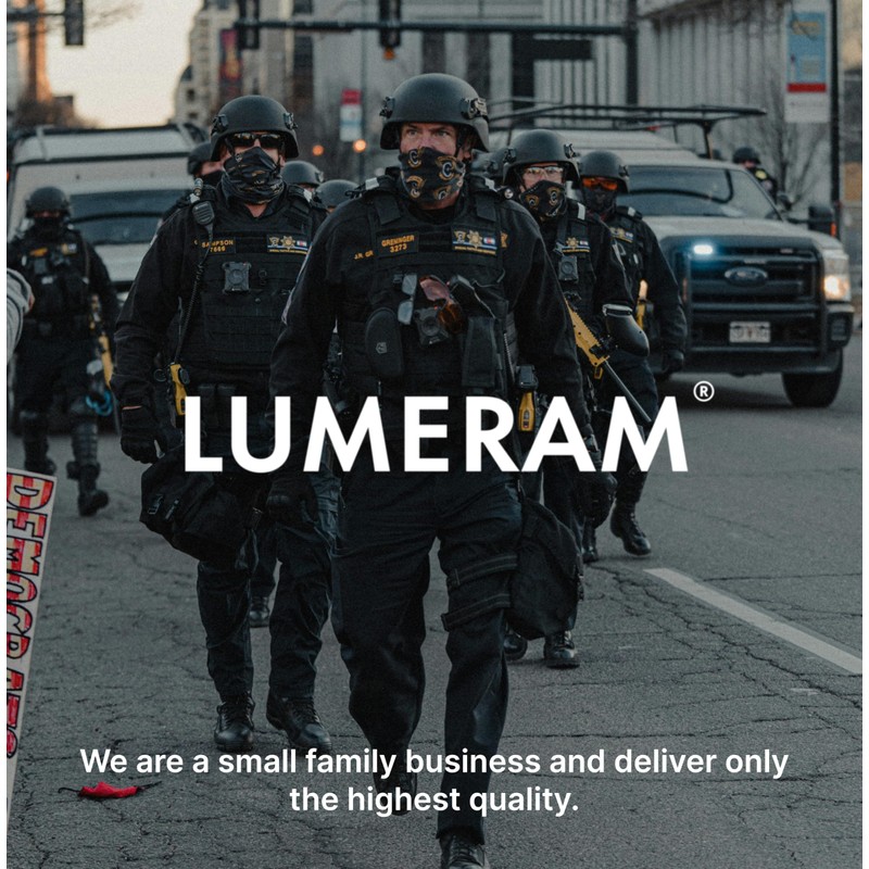 LUMERAM Heavy Duty Double Handcuff Pouch for Duty Belt -