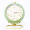 Small Round Clock Circular Base Mute Corrosion Resistance Quartz Bedside