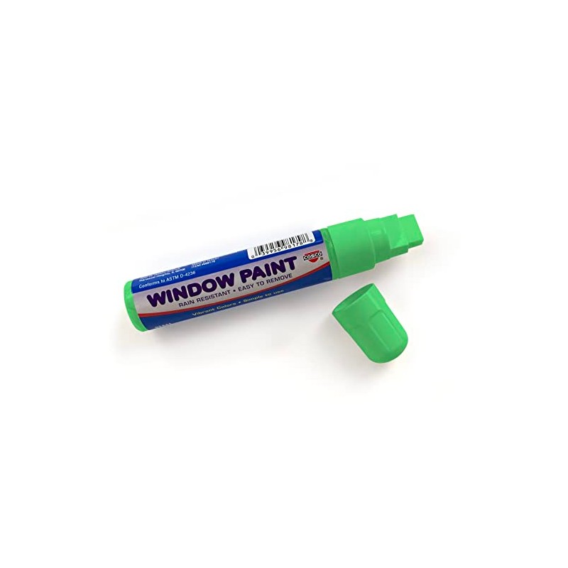 Cosco Window Paint Marker, Green, 9/16" Chisel Tip (098178)