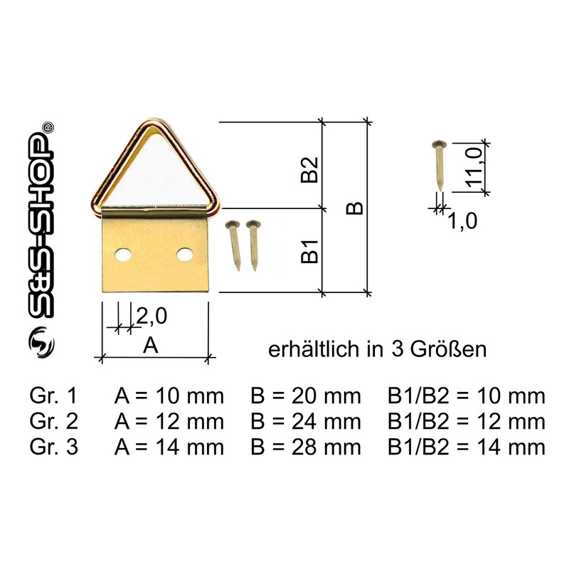 Pack of 70 Picture Eyelets - Size 3 (28 x