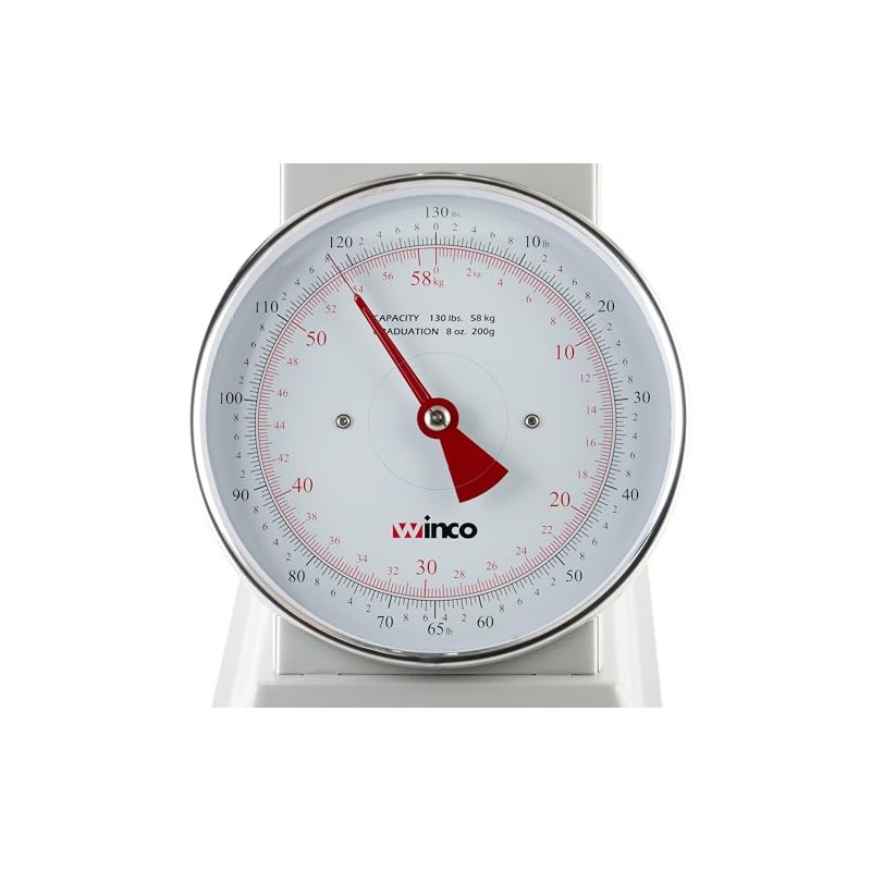 Winco 130-Pound/59.09kg Scale with 9-Inch Dial