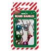 Widdle Gifts Novelty Christmas Beard Baubles Pack of 12 Assorted