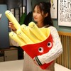 French Fries Plush Stuffed Pillow, 11.8'' Simulation Fries Plush Pillow