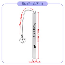 Bookmark Gifts for Best Friend Women Book Lover Gift Friendship Bookmarks Metal Book Marker for Reading Sentimental Present for Friends Female Bestie Birthday Graduation Present for Women Bookish