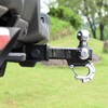 REYSUN Trailer Hitch Tri-Ball Hitch with Hook, Tactical Tow Ball
