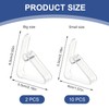 XdealCozyxc 12 Pcs Table Cloth Clips, Transparent Tablecloth Clips for