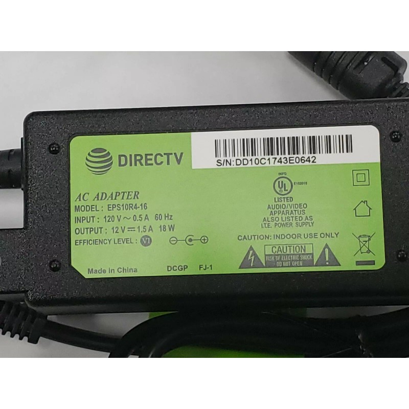 DIRECTV Genuine Directv AC Adapter Model EPS10R4-16,12V 1.5A,18W