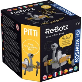 Kosmos 617073 ReBotz - Pitti The Walking Bot, Mini Robot for Building, Playing and Collecting for a Robo-Gang, Robot Toy, Experiment Set for Children from 8-12 Years