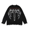 Retro Fairy Grunge Aesthetic Sweater Women Goth Punk Harajuku Tops
