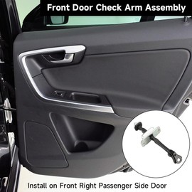 Front Right Passenger Side Door Check Strap Limiter Stopper Door Check Arm Assembly Door Stay Limiter - Compatible for Honda Odyssey 3.5L V6 2005-2010 - Replace Part 72340-SHJ-A01