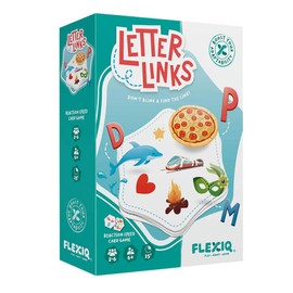 FlexiQ | Letter Links | Children's Card Game | Ages 6+ | 2-6 Players | 15+ Minutes Playing Time