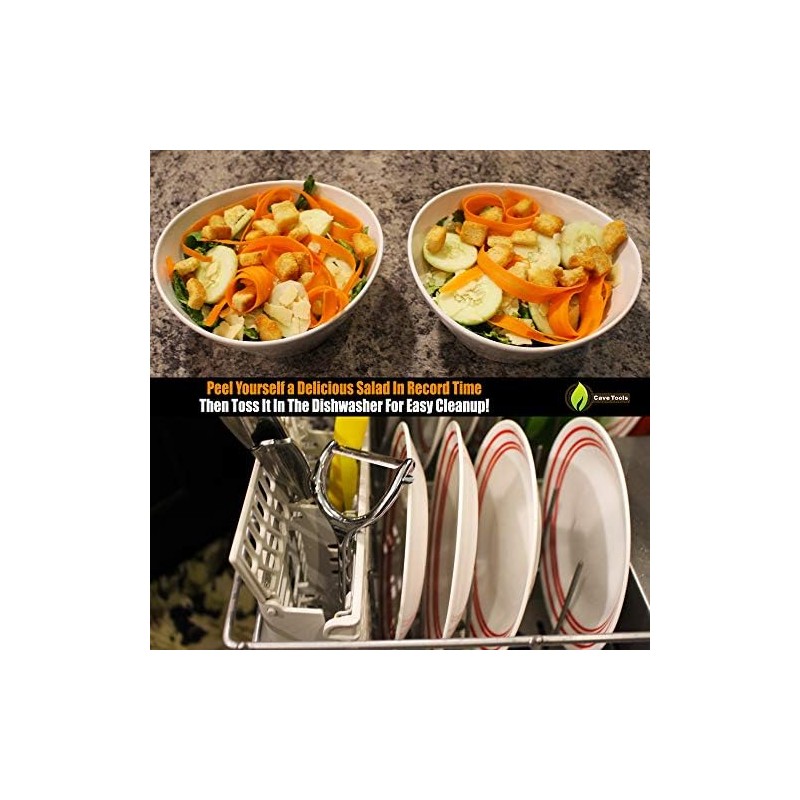 Cave Tools Vegetable Y Peeler Julienne Swivel Slicer With Potato